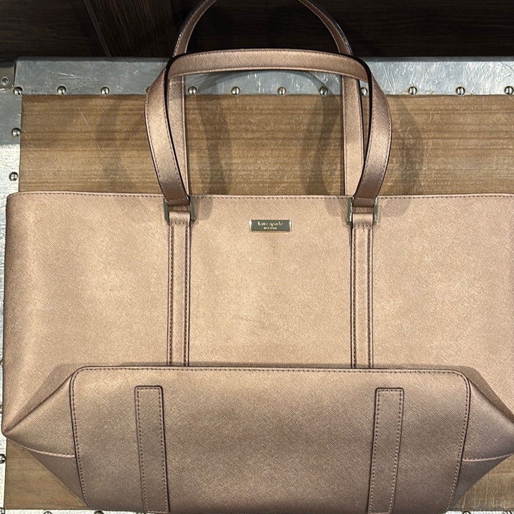 Kate Spade Rose Gold Tote Bag